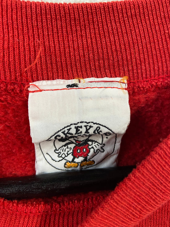 Load image into Gallery viewer, VTG Red Mickey Crewneck Sweater Sz M

