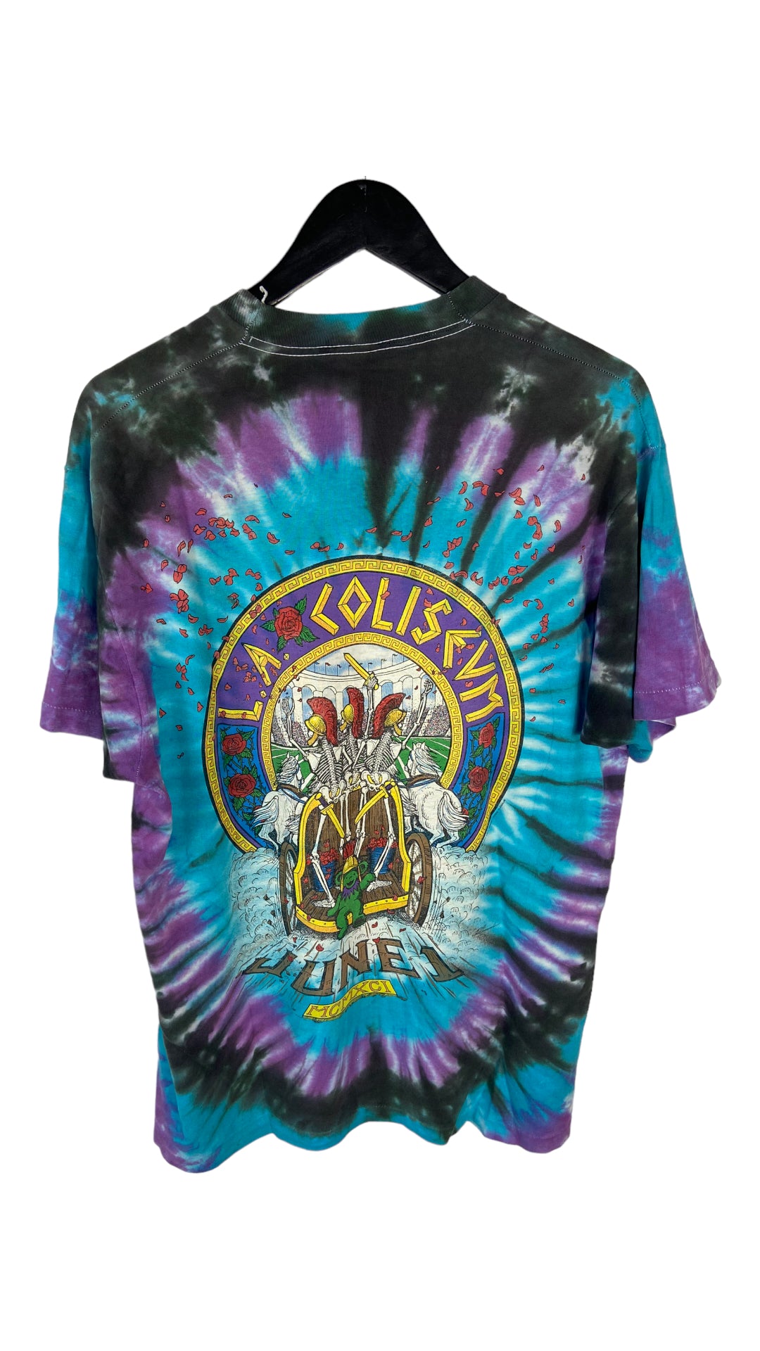 VTG 1991 Grateful Dead L.A Coliseum Tye Dye Tee Sz L