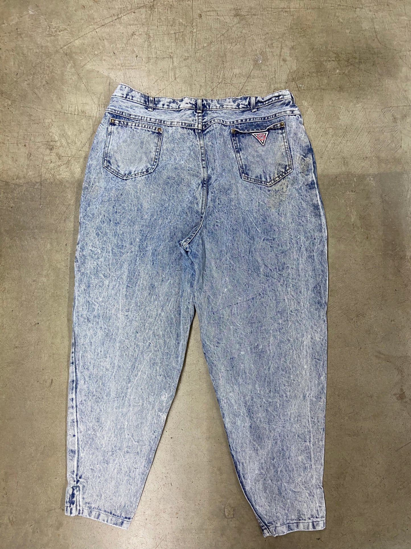VTG G.O.B Geneva Acid Washed Jeans Sz 36x31