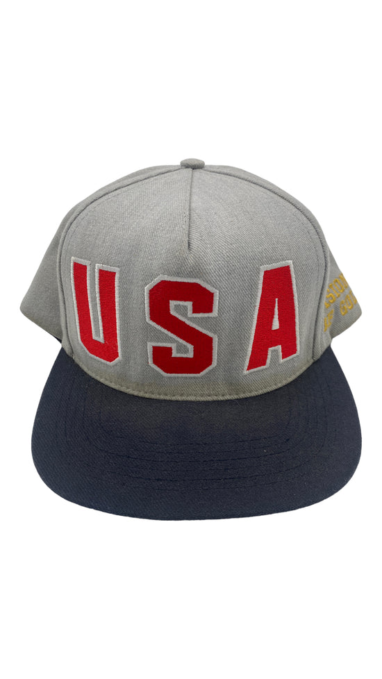 Preowned Supreme SS12 USA 5 Panel Snapback Hat
