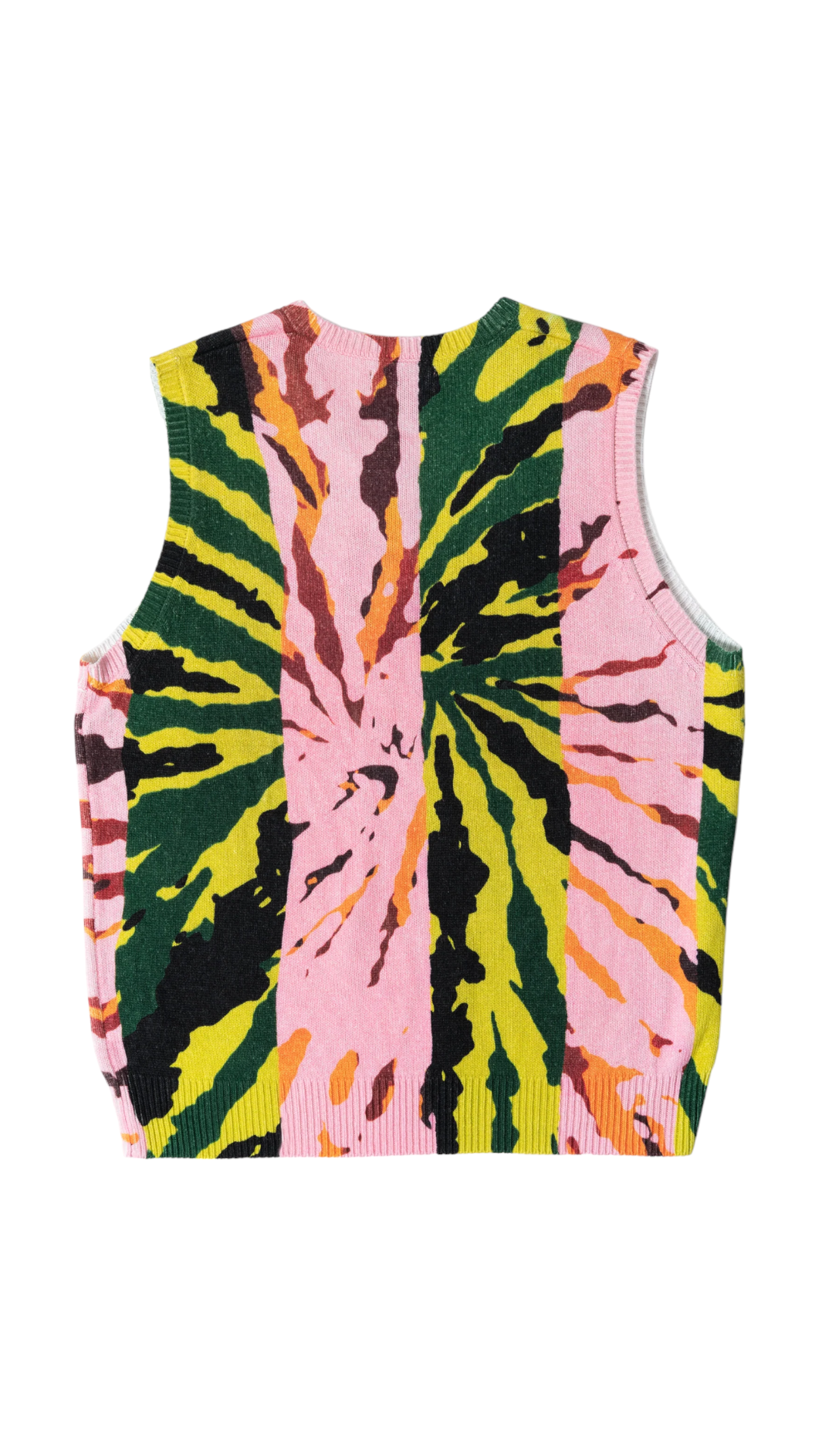 Load image into Gallery viewer, Stussy Mens Printed Sweater Vest &amp;#39;Pink&amp;#39;
