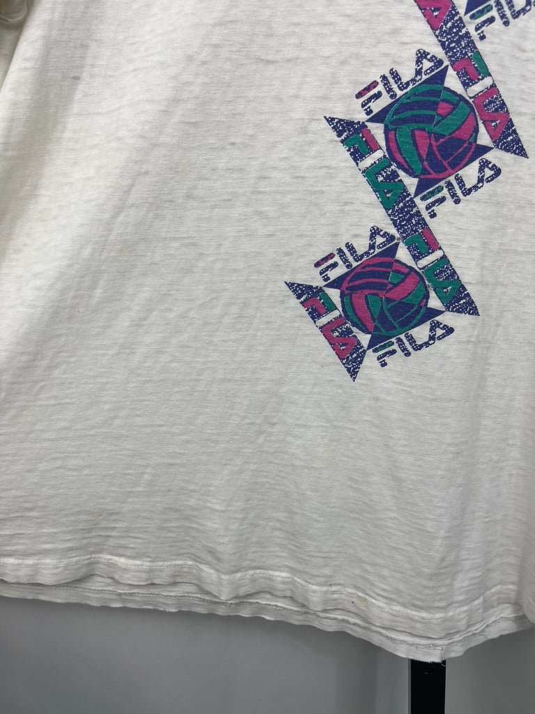 Load image into Gallery viewer, VTG Fila Volleyball Tee Sz L
