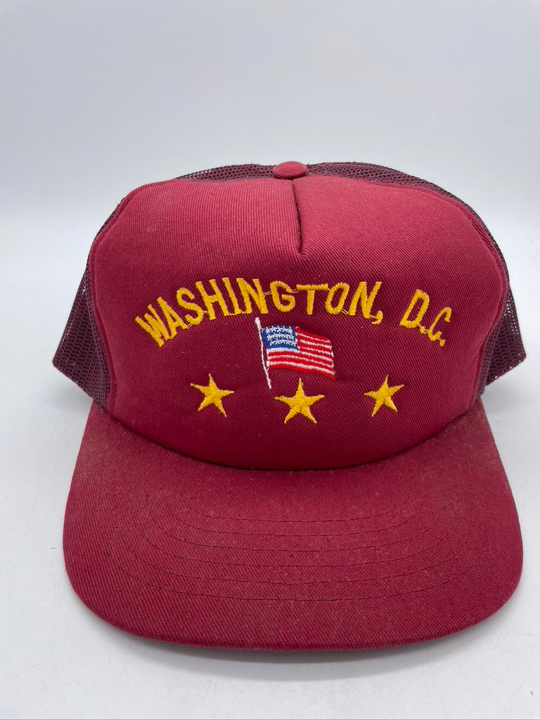 VTG Washington DC Maroon Trucker Hat
