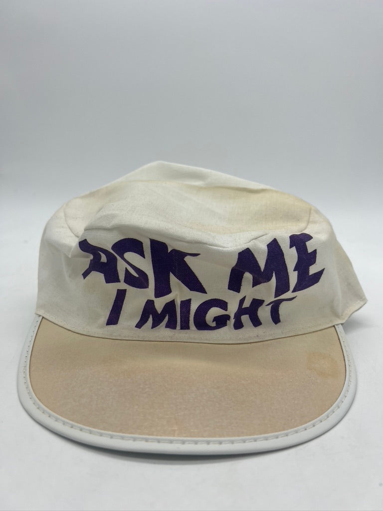 Vtg Ask Me I Might Painters Hat