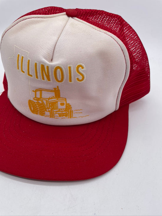 Load image into Gallery viewer, VTG Illinois Farmer Trucker Hat
