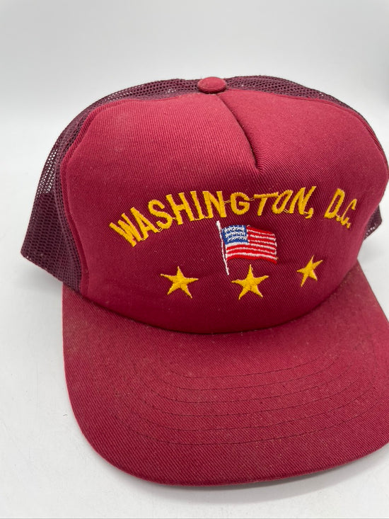 VTG Washington DC Maroon Trucker Hat