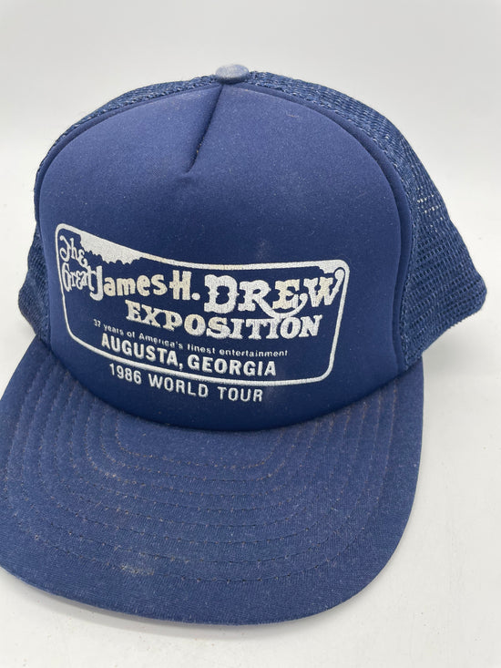VTG The Great James H Drew Exposition Trucker Hat