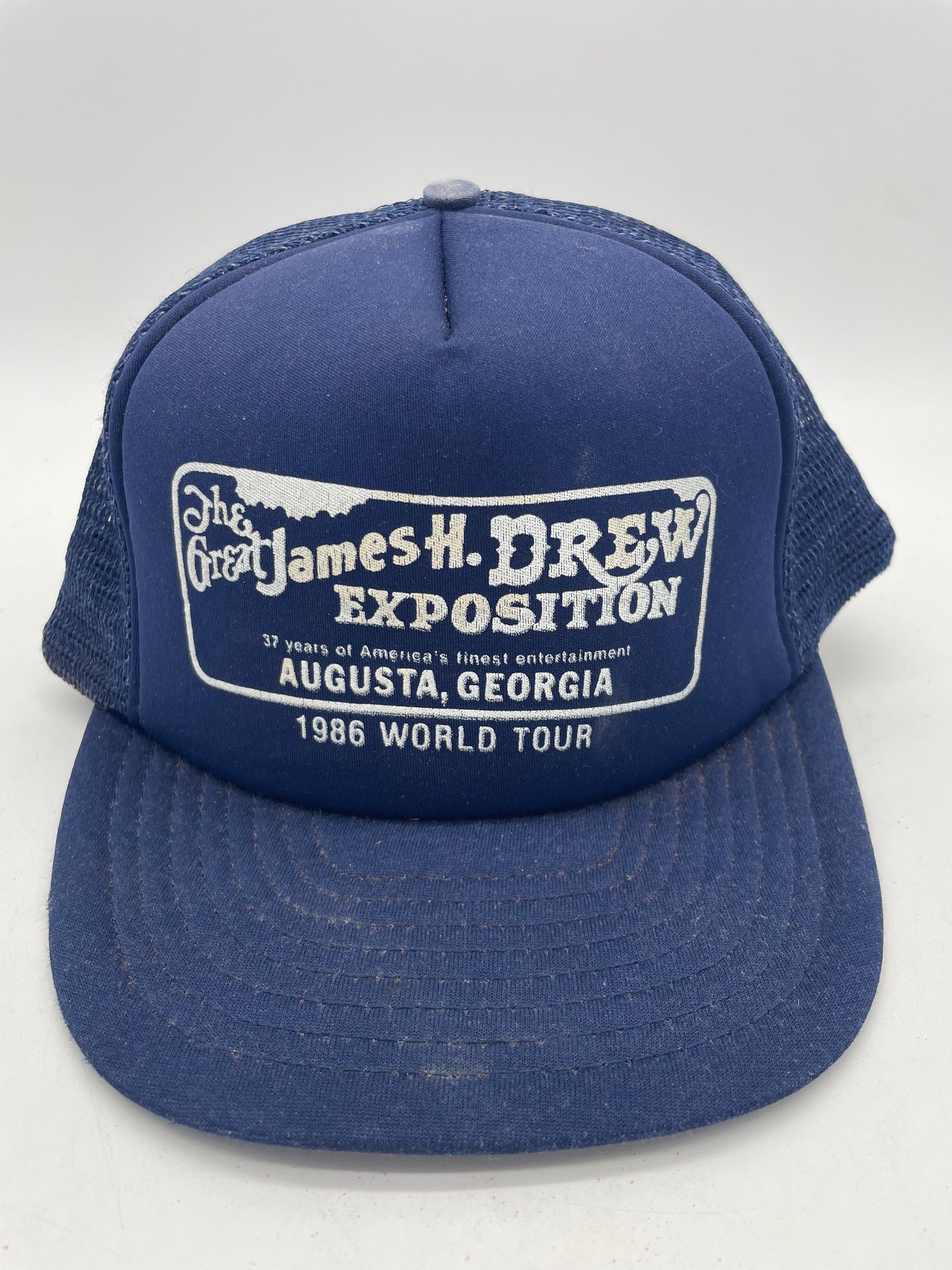 VTG The Great James H Drew Exposition Trucker Hat