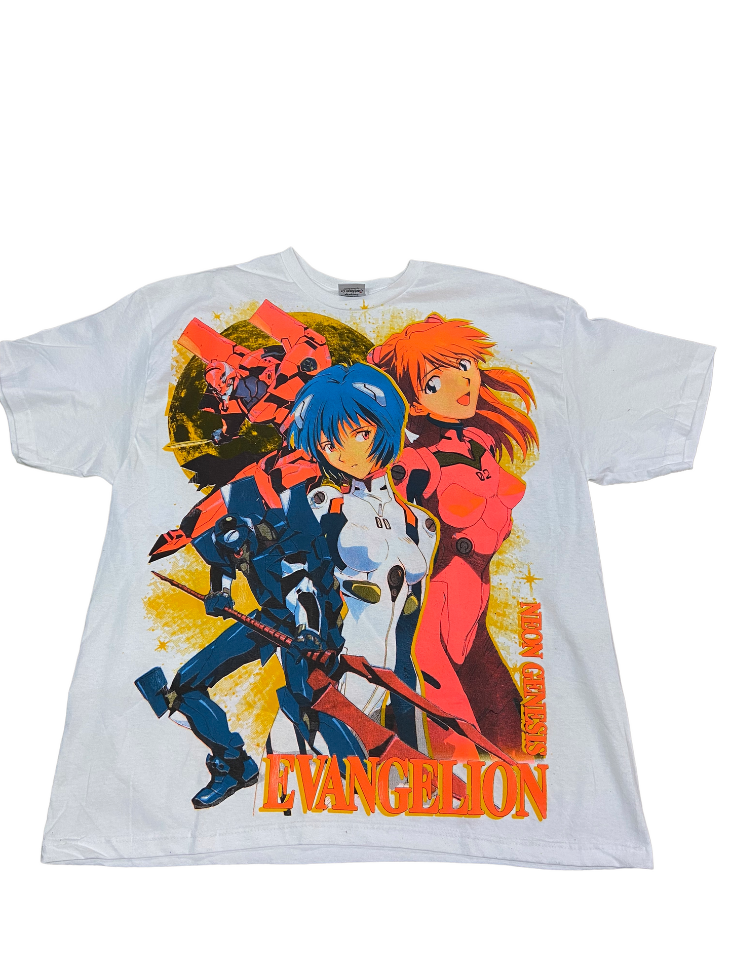 Load image into Gallery viewer, Backstock Co Neon Genesis Evangelion White Tee
