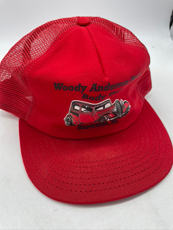 VTG Woody Anderson Ford Body Shop Trucker Hat