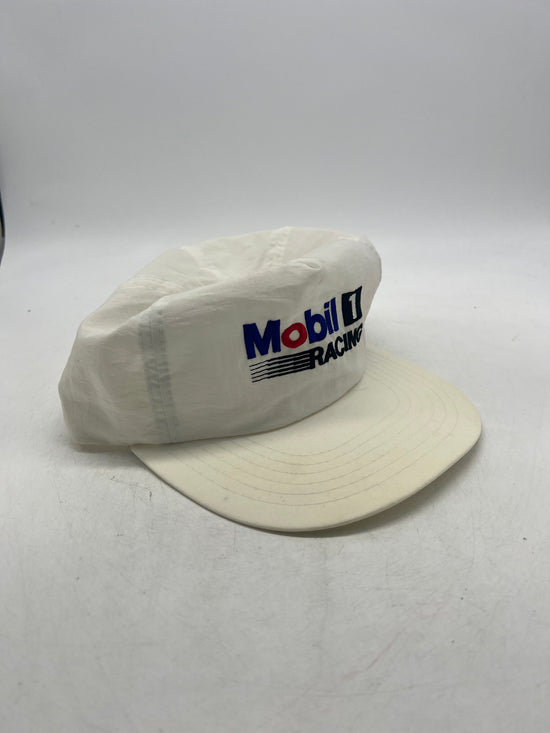 Vtg Mobil 1 Nylon Racing Hat