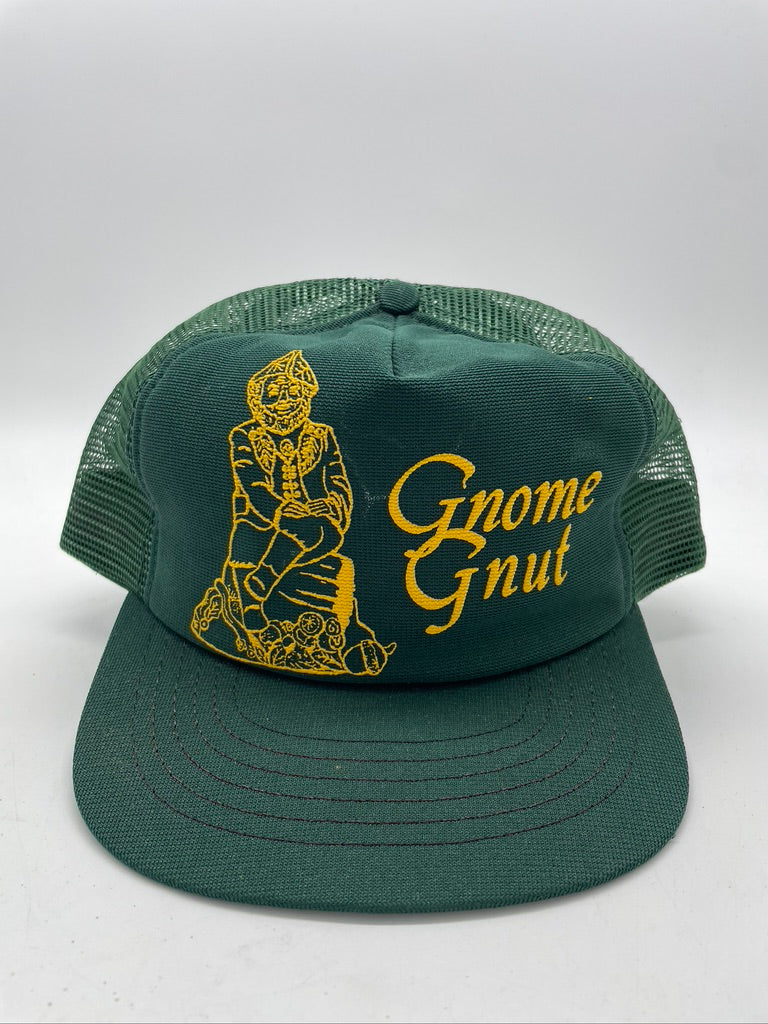 Load image into Gallery viewer, VTG Gnome Gnut Green Trucker Hat
