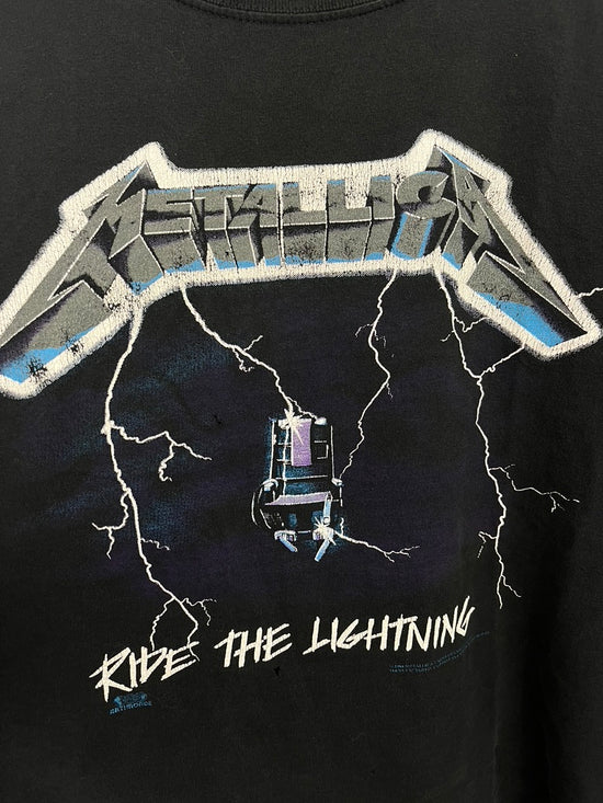 VTG Metallica Ride The Lightning Tee Sz L