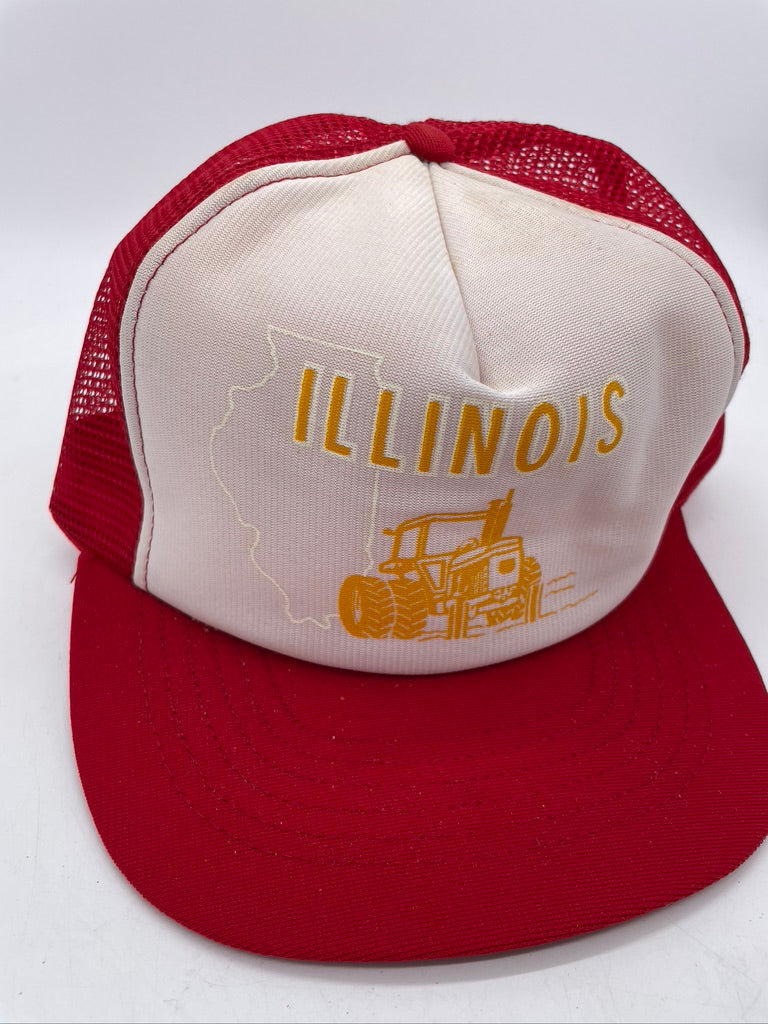 Load image into Gallery viewer, VTG Illinois Farmer Trucker Hat
