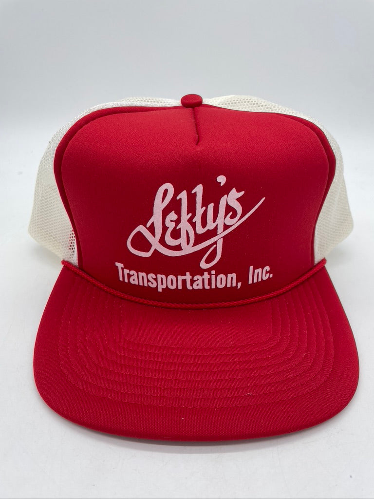Vtg Lefty's Transportation Trucker Hat