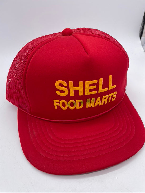 VTG Shell Food Marts Red Trucker Hat