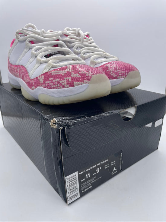 Load image into Gallery viewer, Used Wmns Air Jordan 11 Low Retro &amp;#39;Pink Snakeskin&amp;#39; Sz Wmns 11
