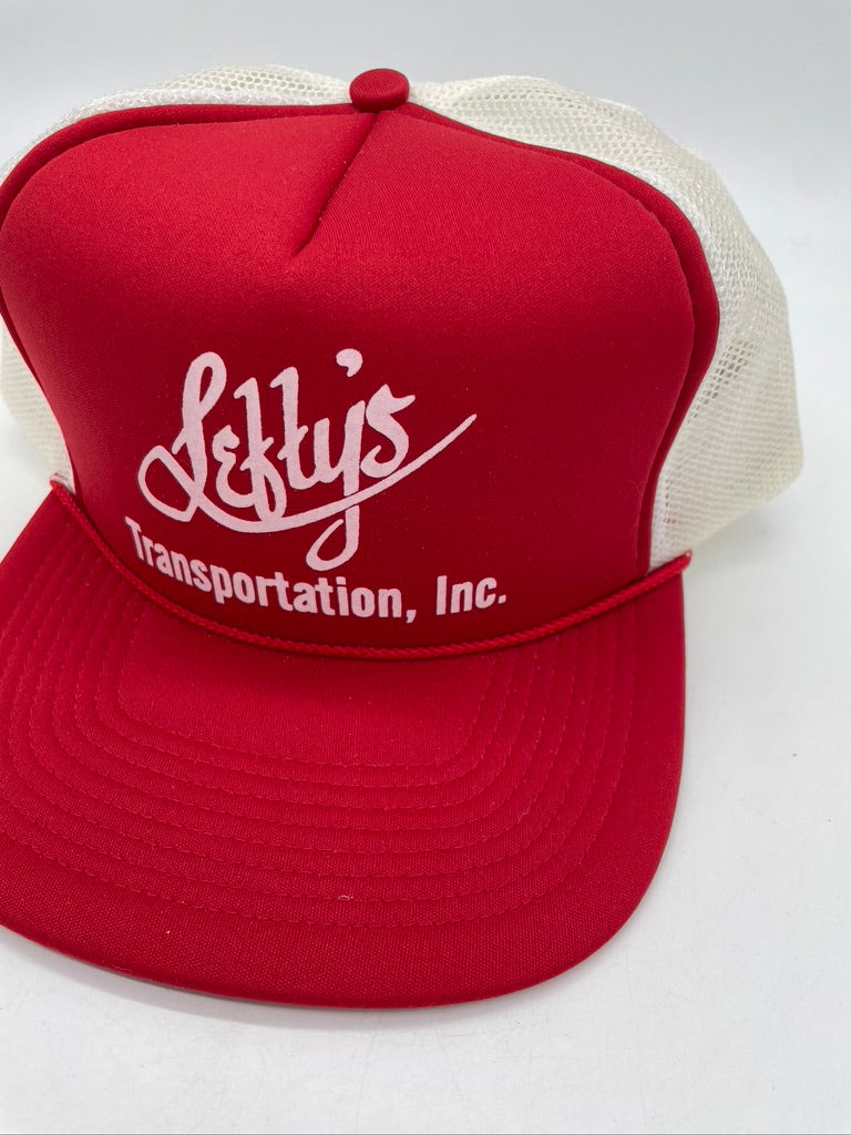 Vtg Lefty's Transportation Trucker Hat