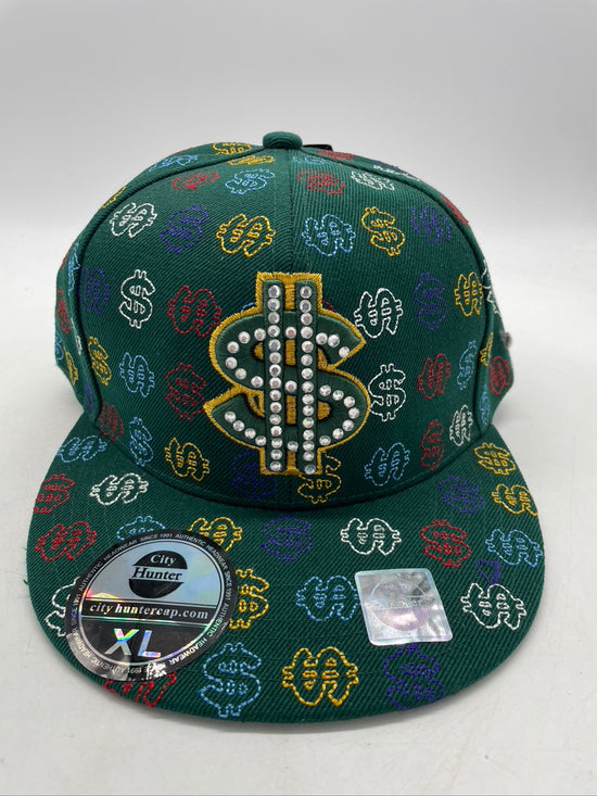 Y2K Money Fitted Hat Sz 7 3/4