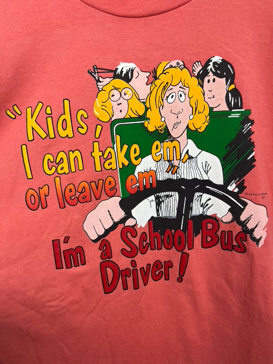 Load image into Gallery viewer, VTG I&amp;#39;m a School Bus Driver Tee Sz XL
