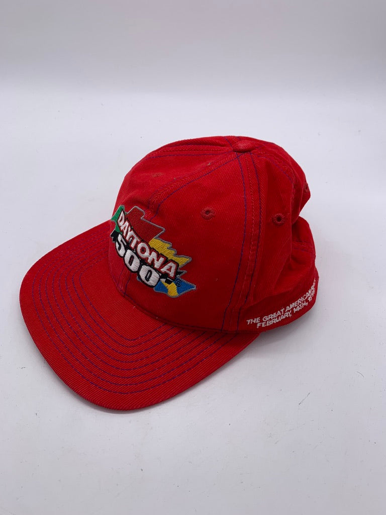 Load image into Gallery viewer, VTG Daytona 500 Corduroy Velcroback Hat
