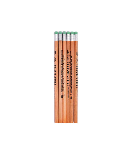 Field Notes NO. 2 Woodgrain Pencil 6-Pack