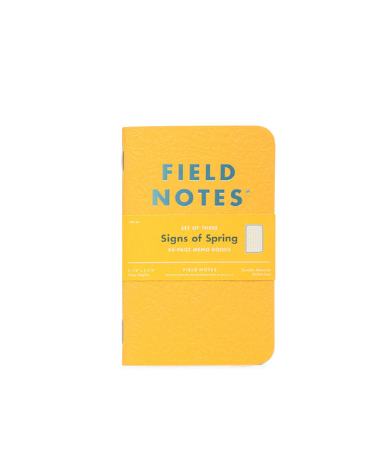 Field Notes Signs of Springs Memo Book 3-Pack