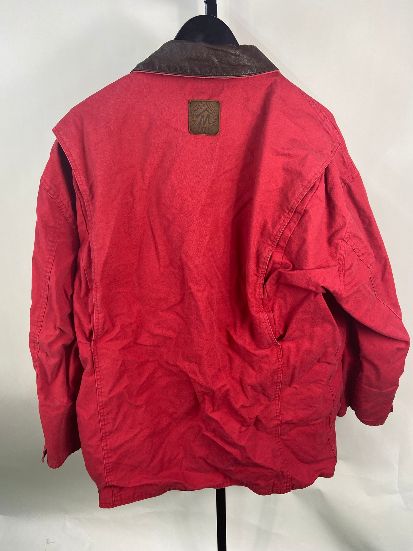 Load image into Gallery viewer, VTG Marlboro Red Chore Jacket Sz XL
