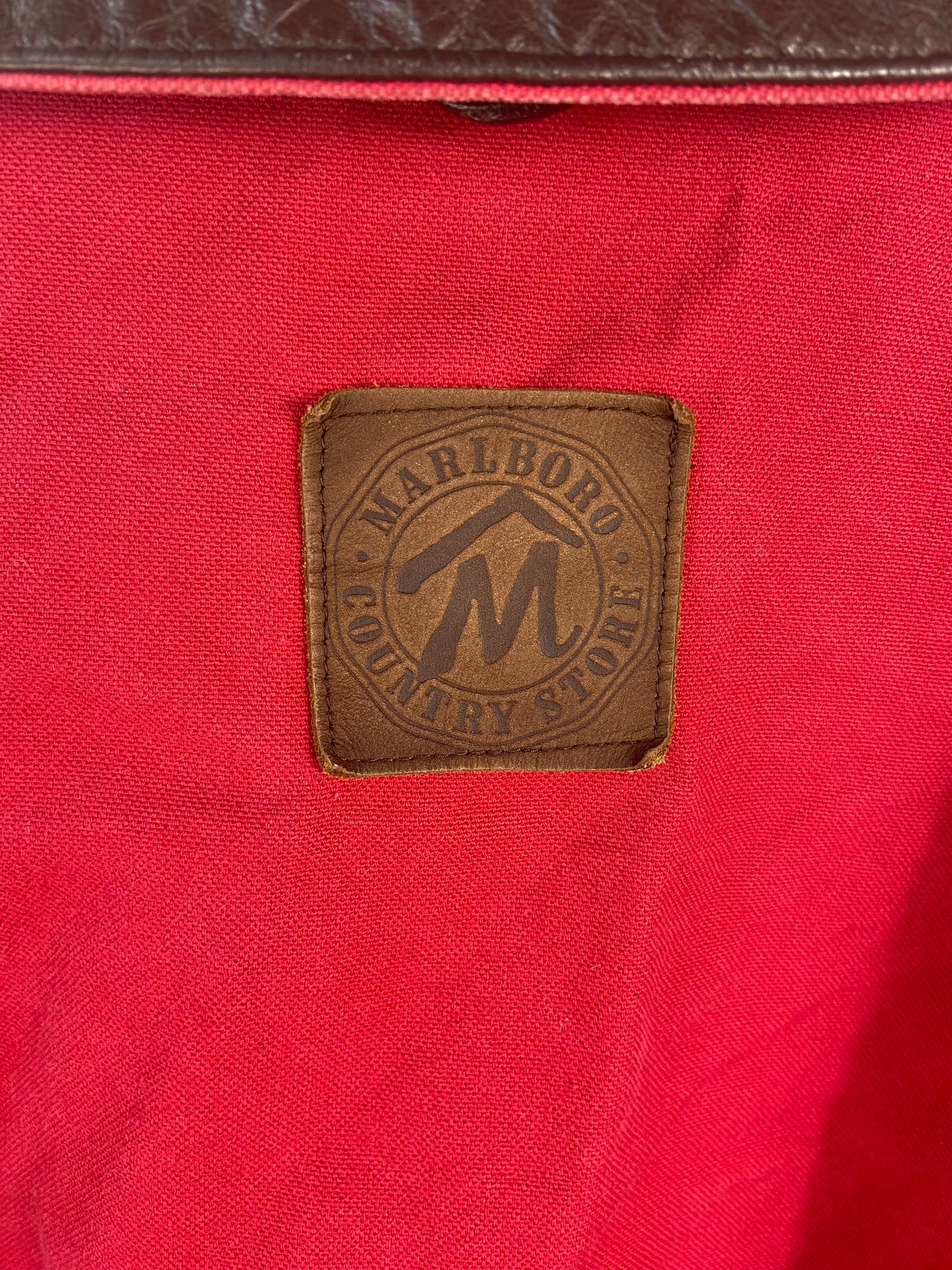 Load image into Gallery viewer, VTG Marlboro Red Chore Jacket Sz XL
