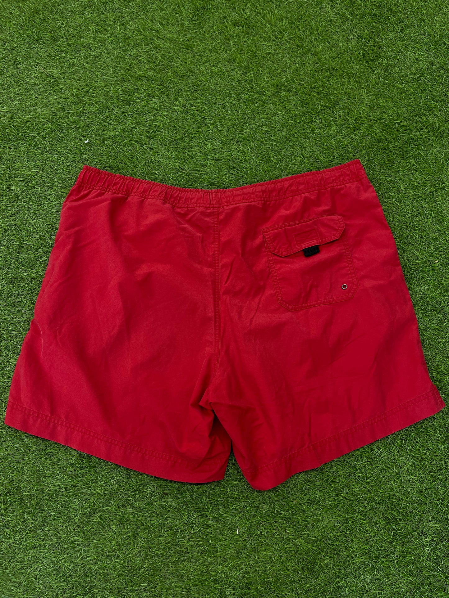 VTG Polo Sport Red Swim Shorts Sz XL