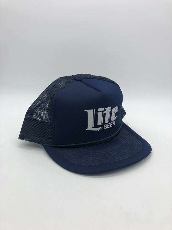 VTG Navy Lite Beer Trucker Hat