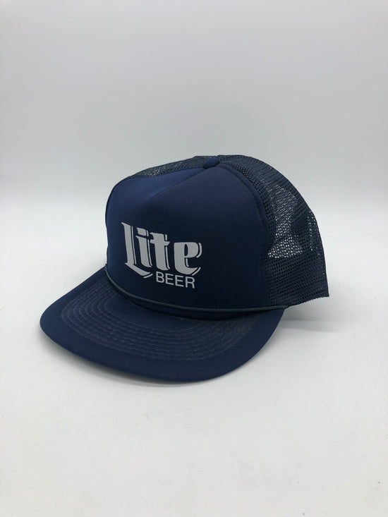 VTG Navy Lite Beer Trucker Hat