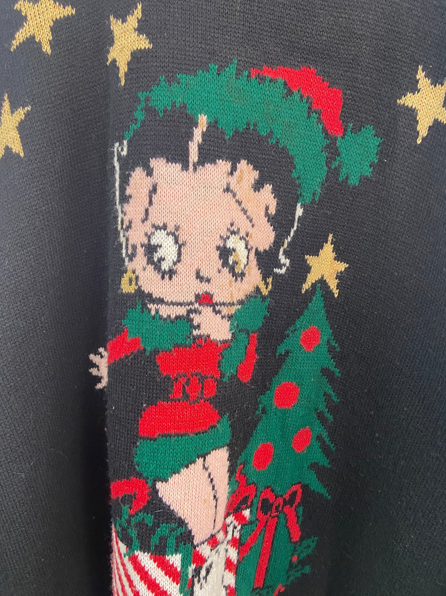 VTG Betty Boop Christmas Sweater Sz XXXL