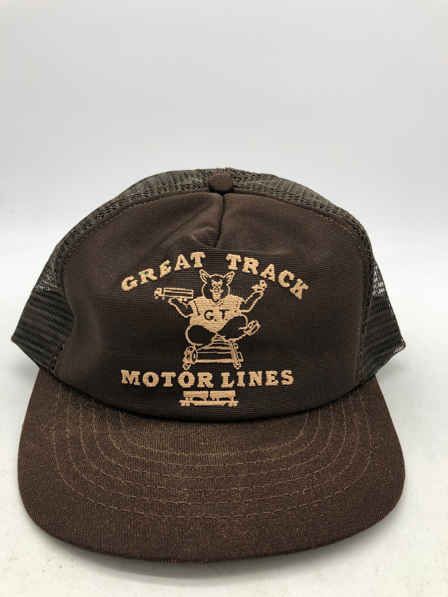 Load image into Gallery viewer, VTG Great Track Motor Lines Trucker Hat
