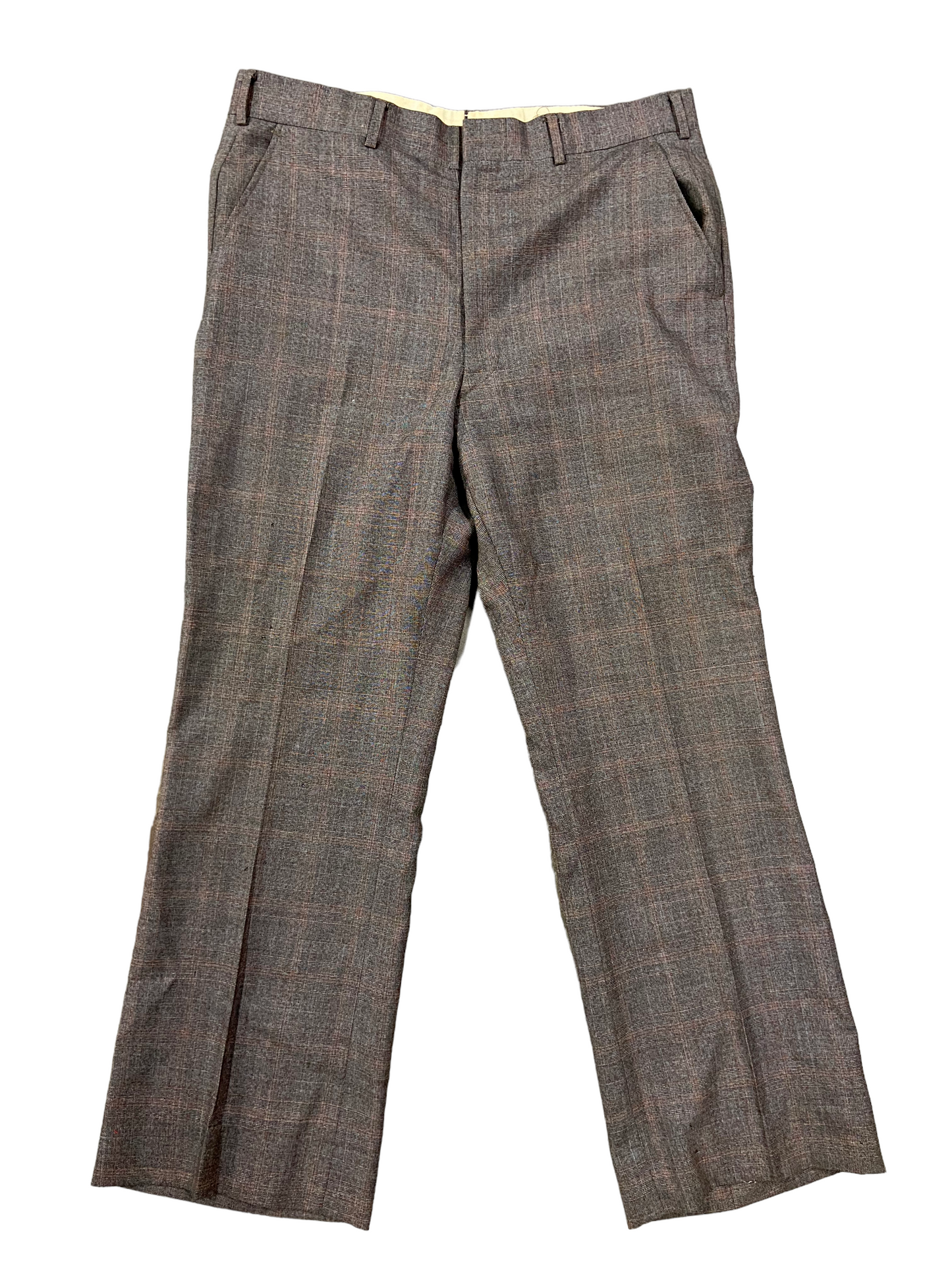 VTG Brown Trouser Pants Sz 35x29