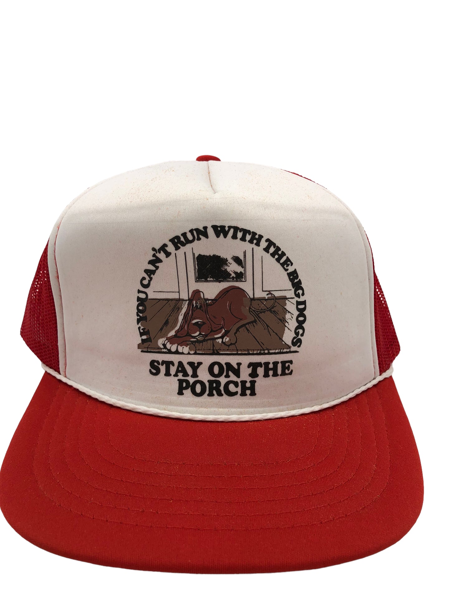 Load image into Gallery viewer, VTG Can&amp;#39;t Run With The Big Dogs Trucker Hat

