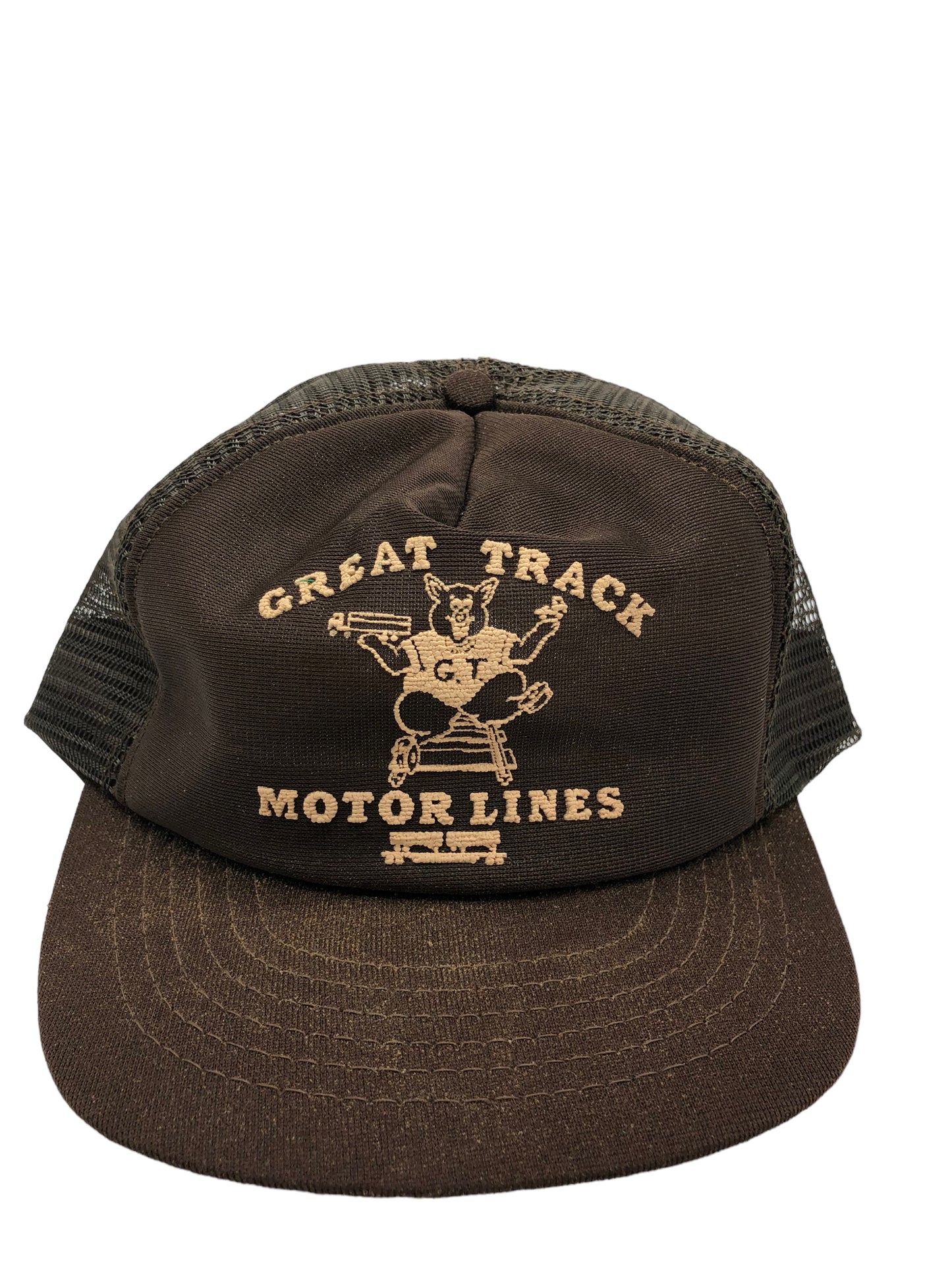 Load image into Gallery viewer, VTG Great Track Motor Lines Trucker Hat
