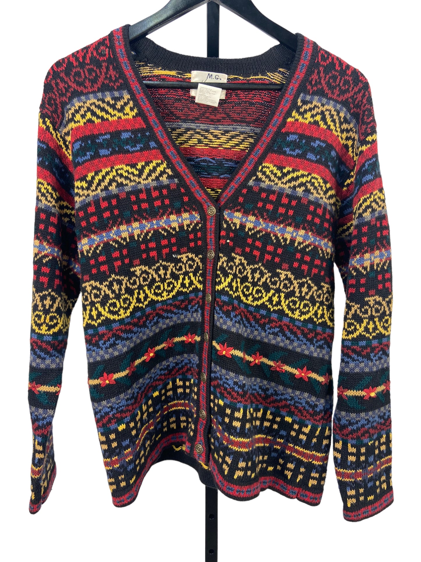 VTG Knit Kathie Lee Cardigan Sweater Sz S