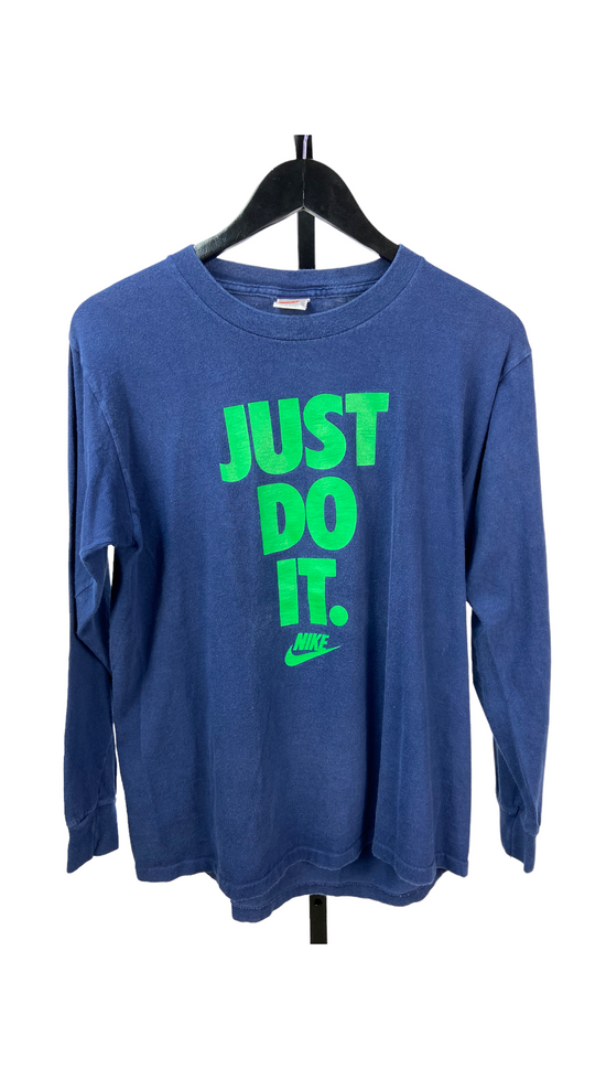 Load image into Gallery viewer, VTG Nike Just Do It Longsleeve Sz M
