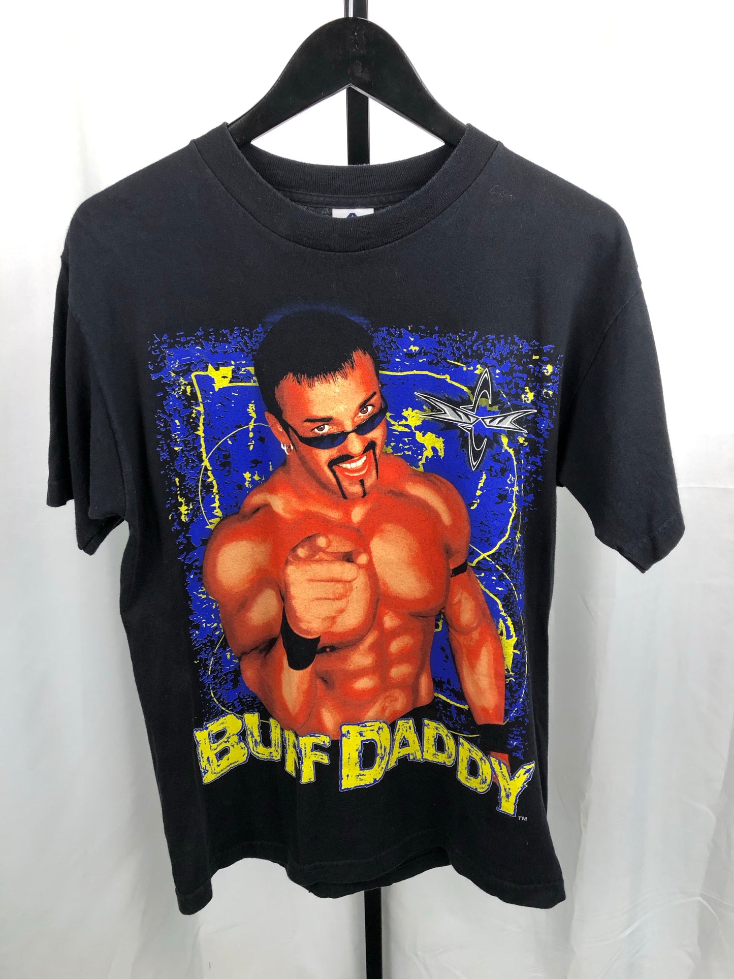 VTG Buff Daddy WCW Wrestling Tshirt Sz Med
