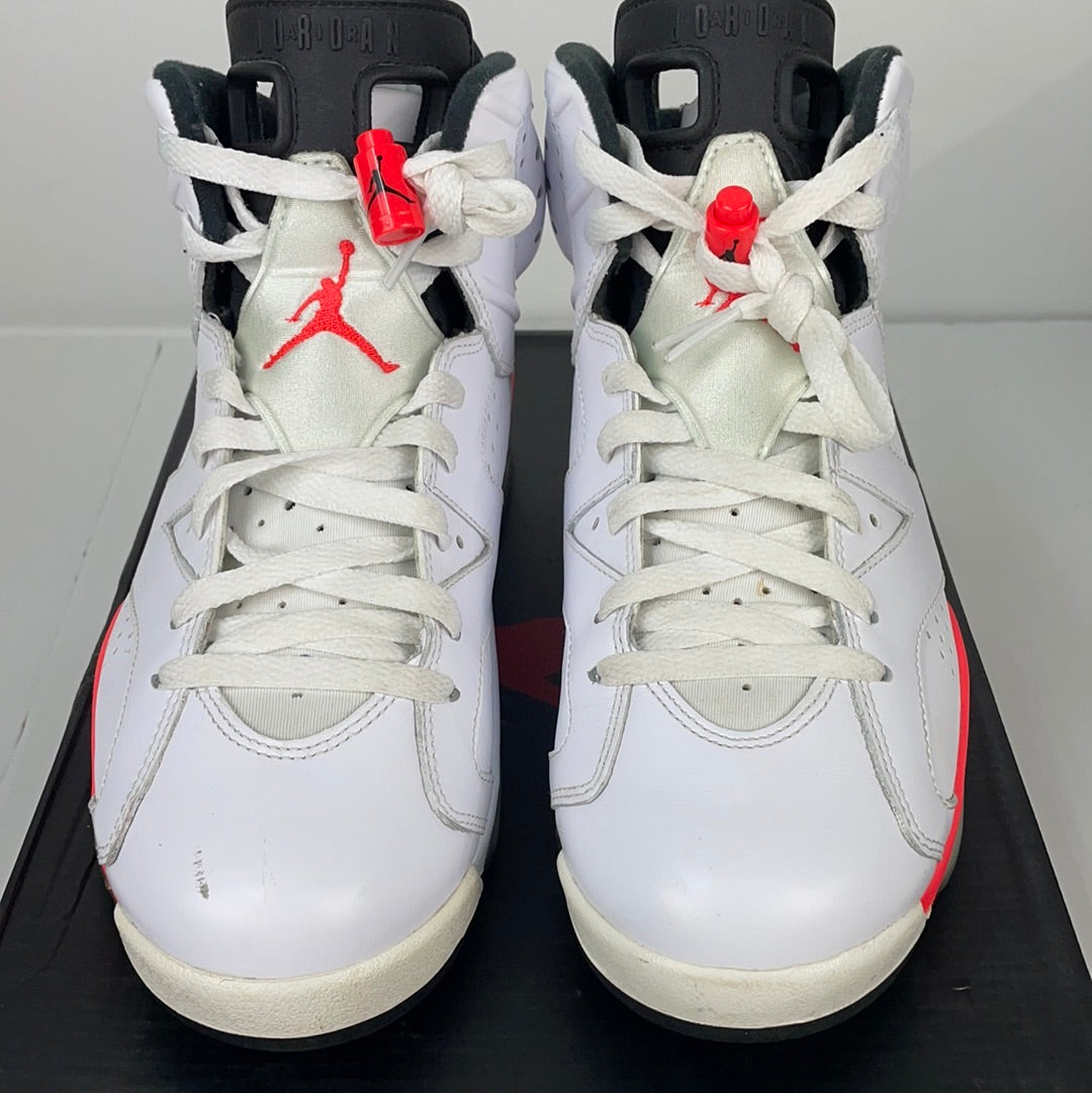 Load image into Gallery viewer, Used Air Jordan 6 Retro &amp;#39;White Infrared&amp;#39; 2014 Sz 8.5
