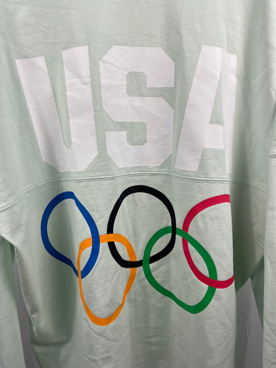 Load image into Gallery viewer, Kith Light Blue Box Logo Olympic L/S Tee
