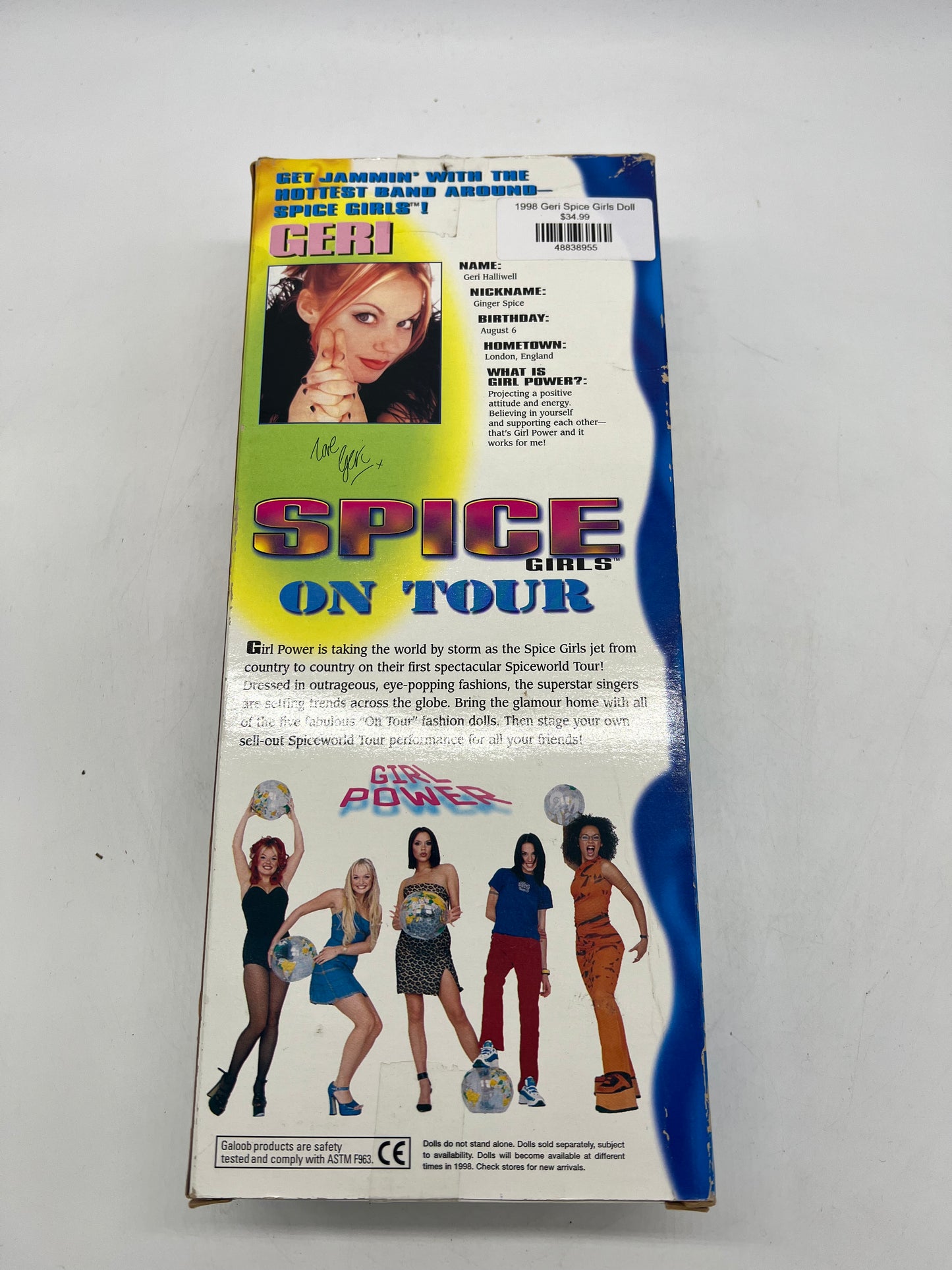 VTG 1997 Spice Girls Geri. Official Merch Doll