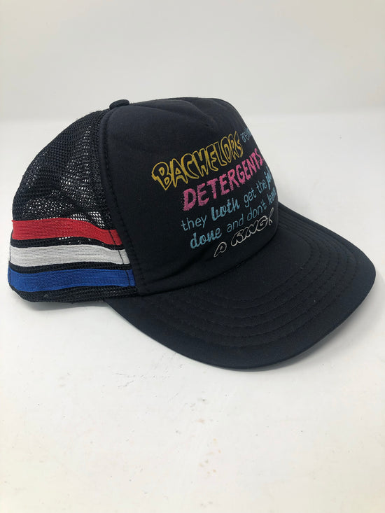 Load image into Gallery viewer, VTG Bachelors Detergents 3 Stripe Trucker Hat
