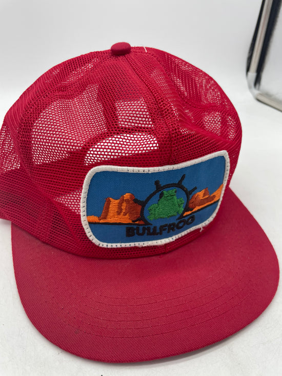 VTG Bullfrog Red K Brand Trucker Hat