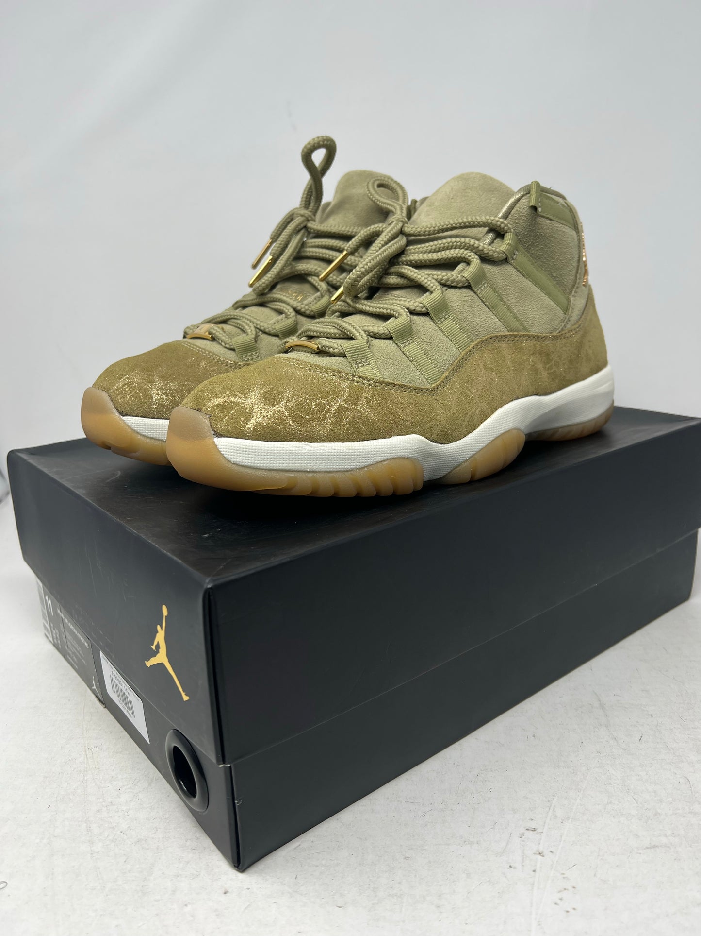 Load image into Gallery viewer, Used Air Jordan 11 Wmns &amp;quot;Neutral Olive&amp;quot; Sz 11w

