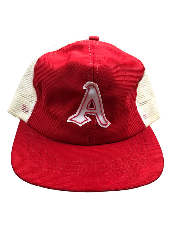 VTG Red Alabama Hand Stitched Trucker Hat