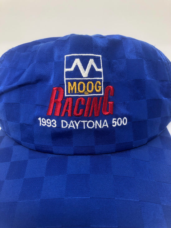 VTG 1993 Moog Racing Checkered Satin Snapback
