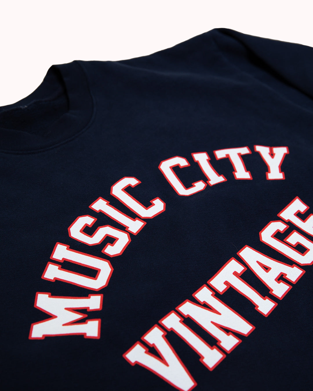 Load image into Gallery viewer, Music City Vintage Collegiate Classic Crewneck &amp;#39;Navy&amp;#39;
