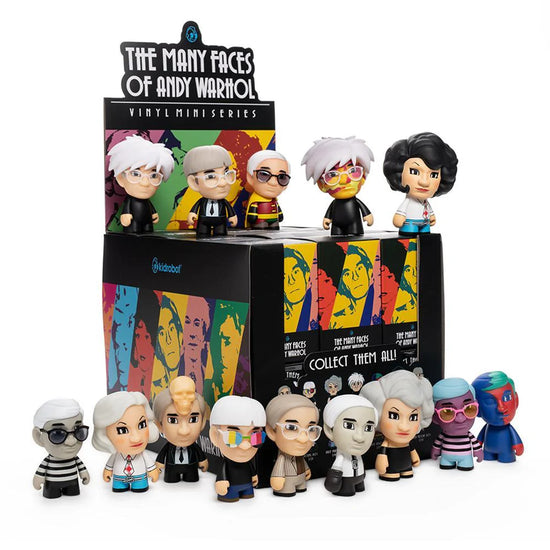 Load image into Gallery viewer, Many Faces Of Andy Warhol Vinyl Figures BY Kidrobot

